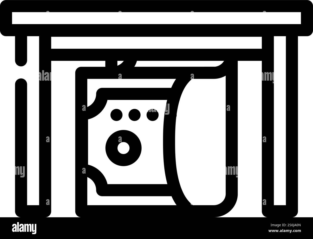 vecteur d'icône de ligne de pot-de-vin. donnez un signe de pot-de-vin. illustration noire du symbole de contour isolé. donner l'illustration vectorielle d'icône de ligne de pot-de-vin Illustration de Vecteur
