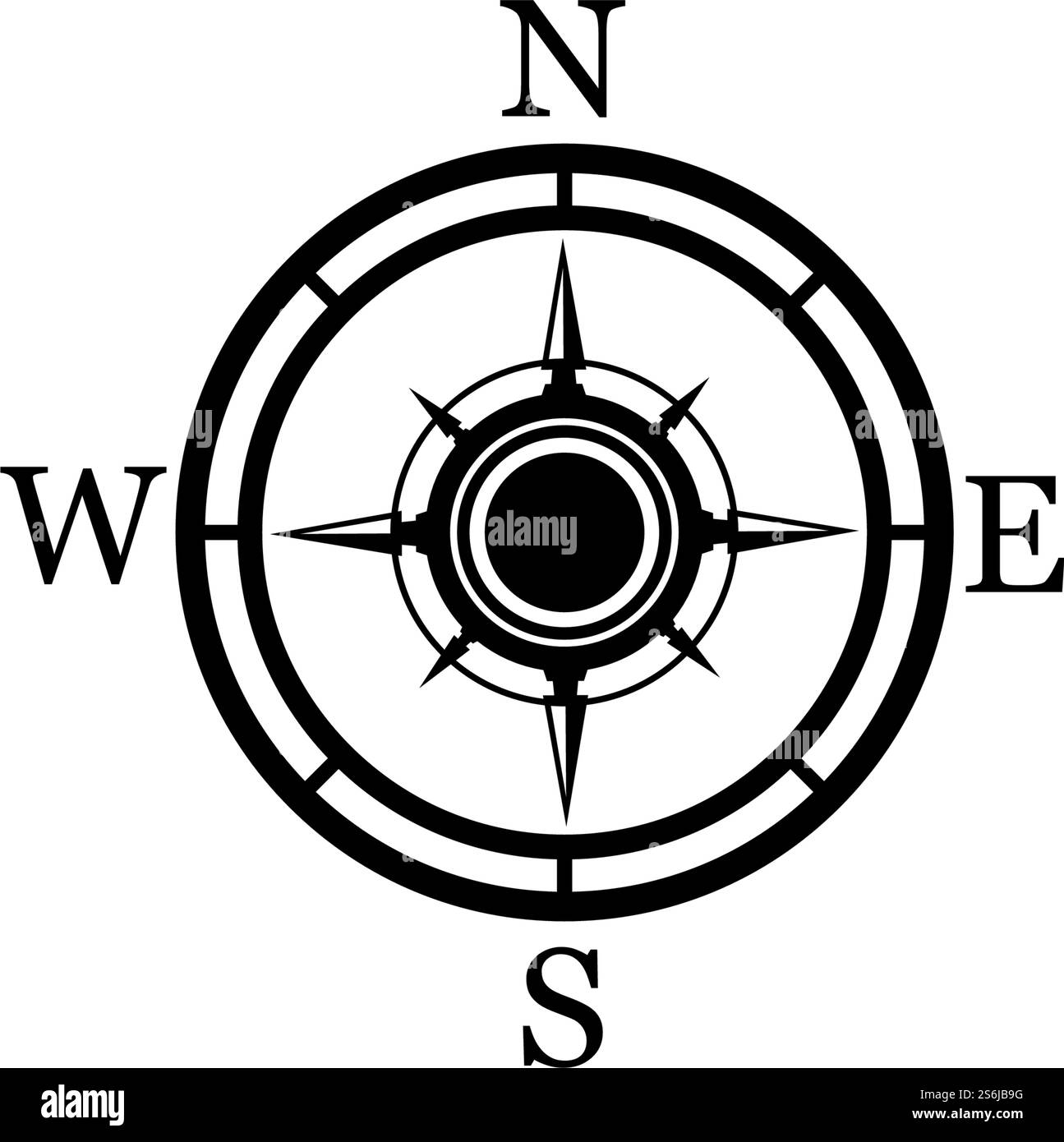 icône de boussole isolé sur fond.pictogramme de boussole plat moderne, affaires, marketing, concept d'internet.symbole vectoriel simple à la mode pour websitedesign ou bouton pour mobile app.logo illustration. Illustration de Vecteur