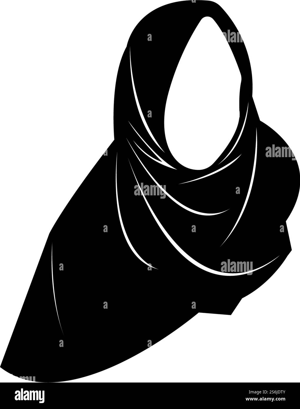 hijab femmes noir silhouette vector icônes app-vector Illustration de Vecteur