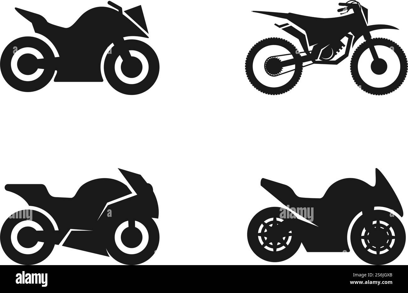 Vecteur de conception de logo de sport de moto Illustration de Vecteur