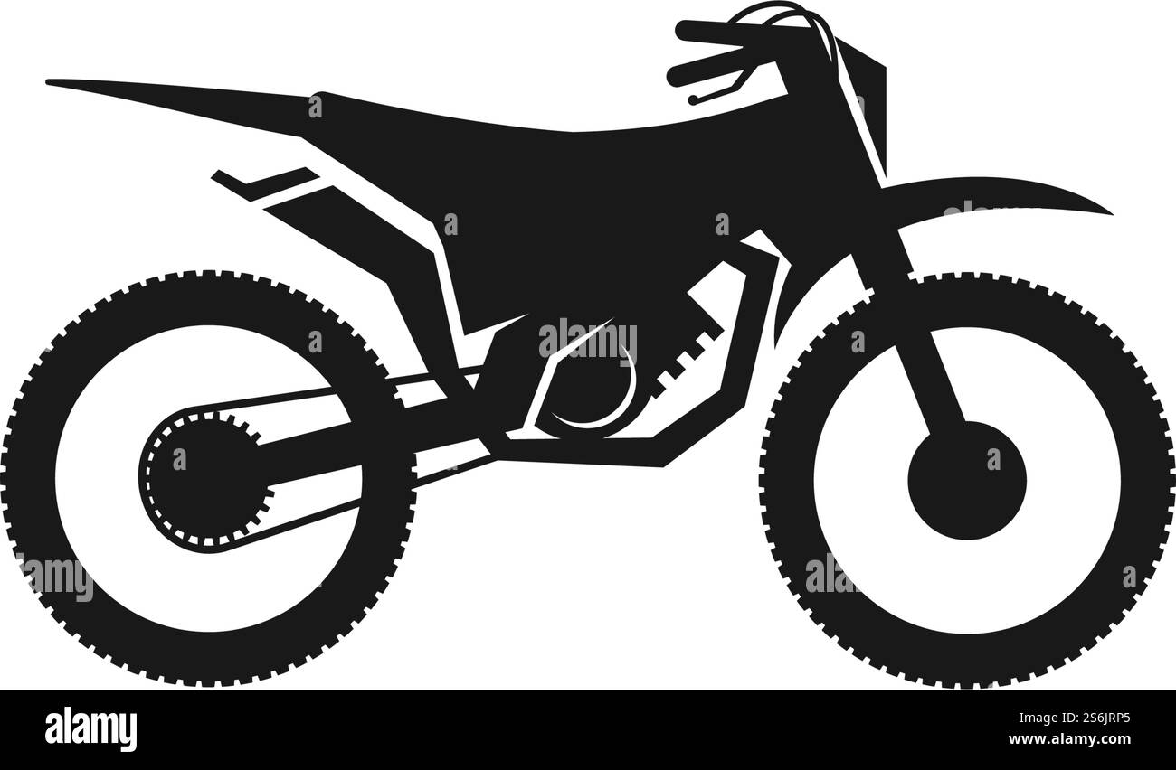 Vecteur de conception de logo de sport de moto Illustration de Vecteur