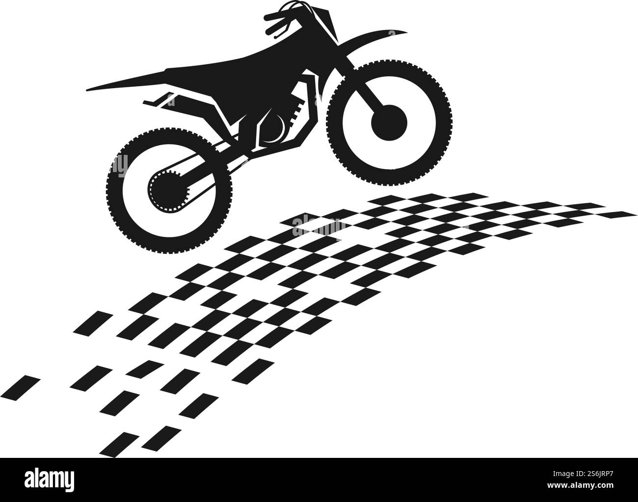 Vecteur de conception de logo de sport de moto Illustration de Vecteur