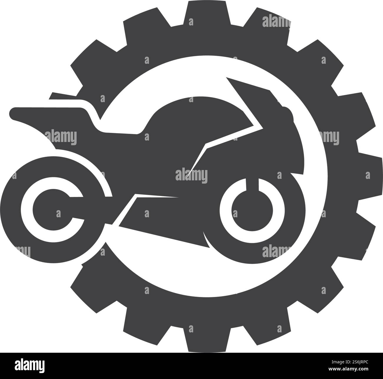 Vecteur de conception de logo de sport de moto Illustration de Vecteur