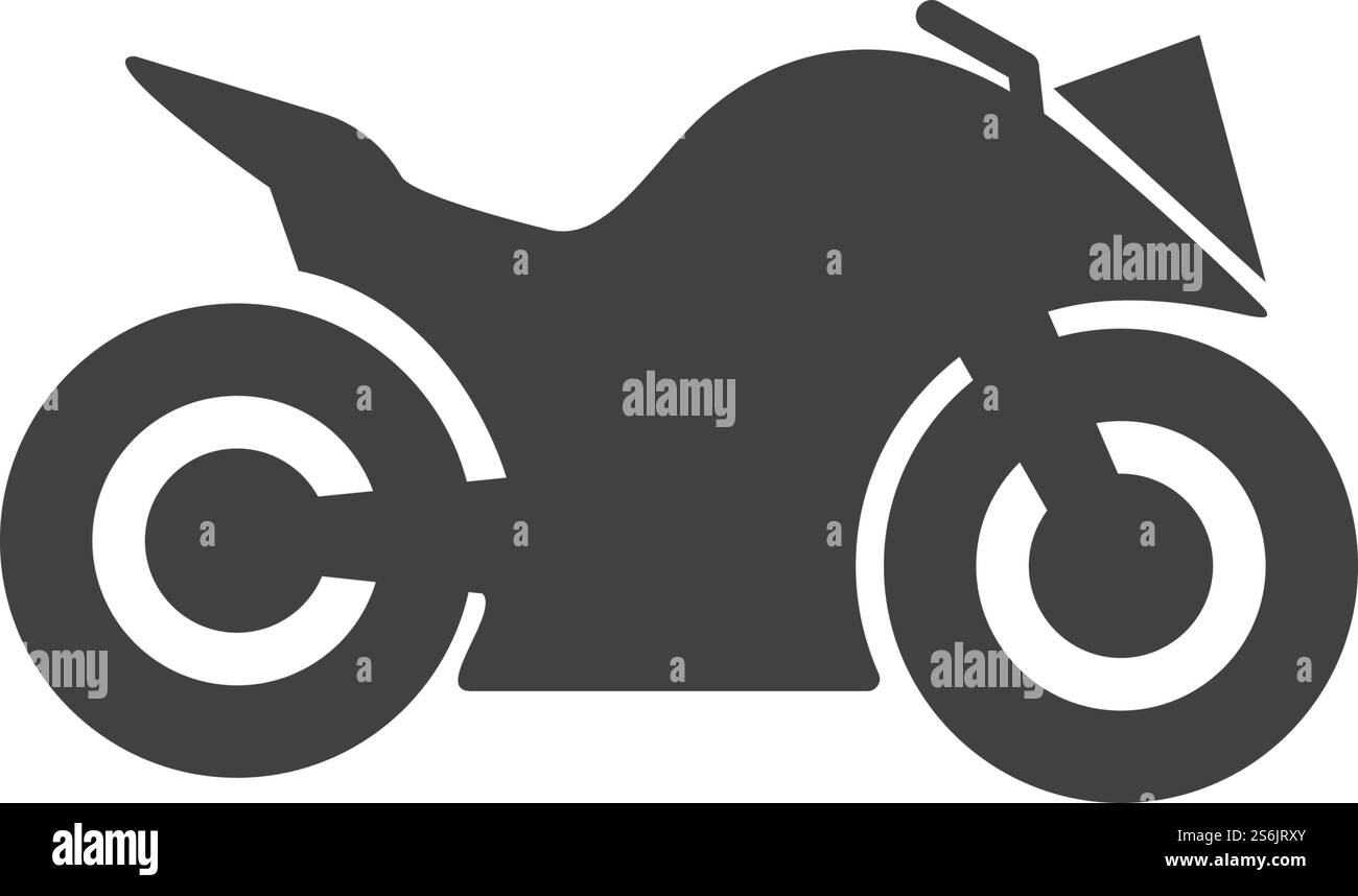 Vecteur de conception de logo de sport de moto Illustration de Vecteur