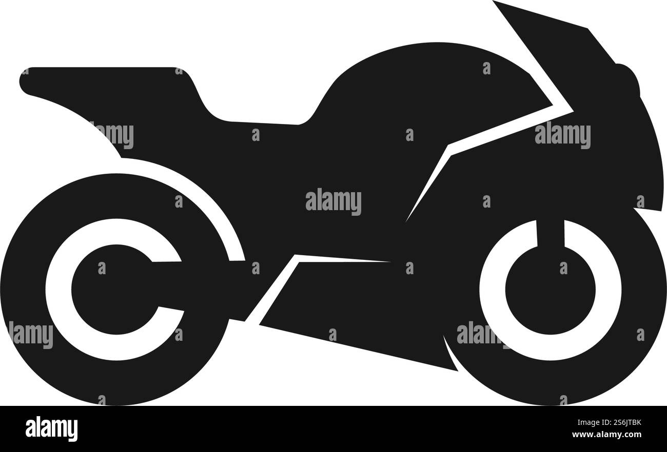 Vecteur de conception de logo de sport de moto Illustration de Vecteur