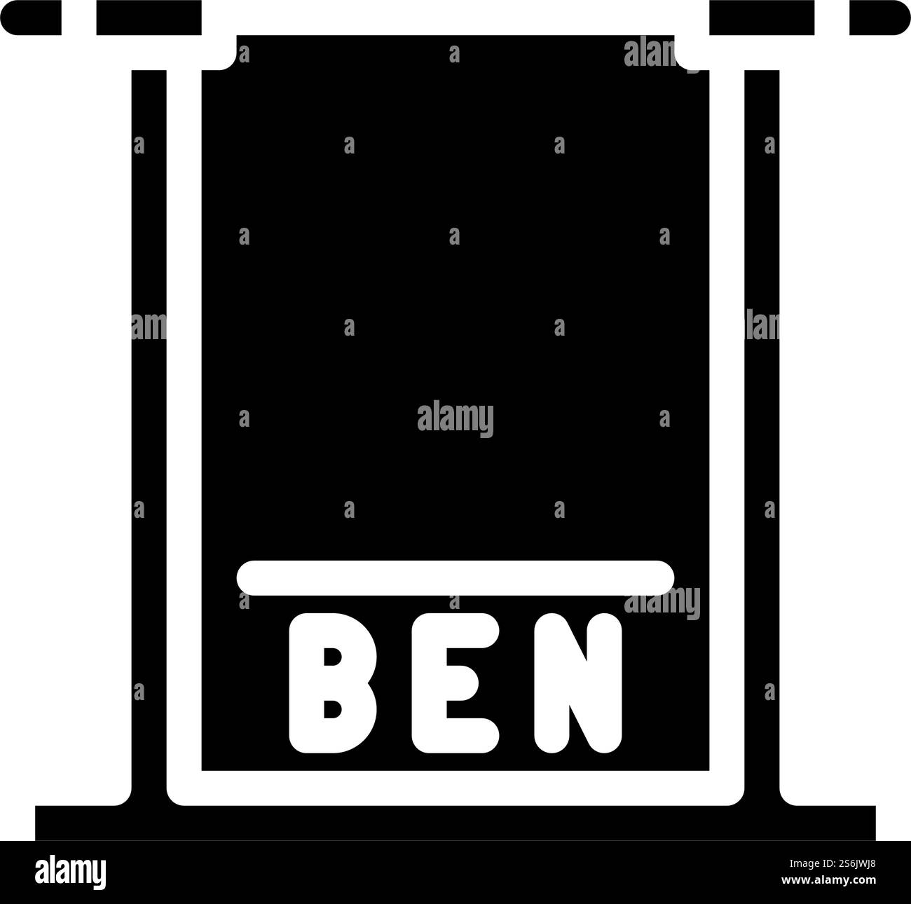 vecteur d'icône de glyphe de porte de stationnement de contrôle de hauteur. panneau de barrière de stationnement de commande de hauteur. illustration noire du symbole de contour isolé. illustration vectorielle d'icône de glyphe de portail de stationnement de contrôle de hauteur Illustration de Vecteur