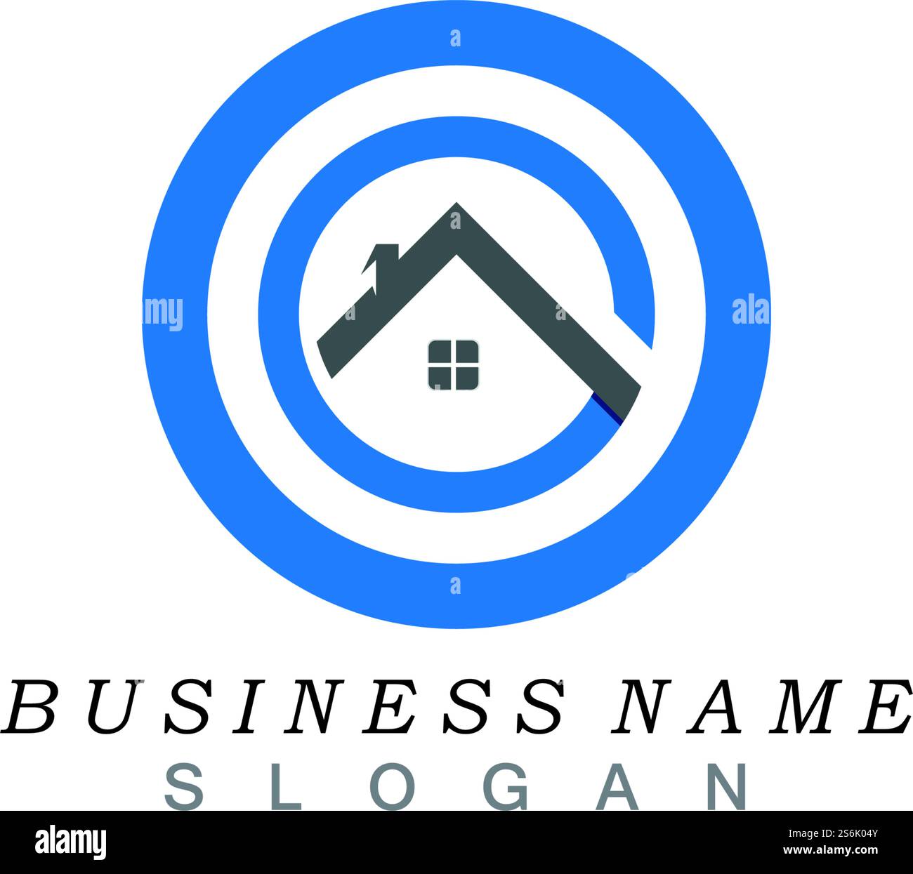 lettre g avec logo maison Illustration de Vecteur