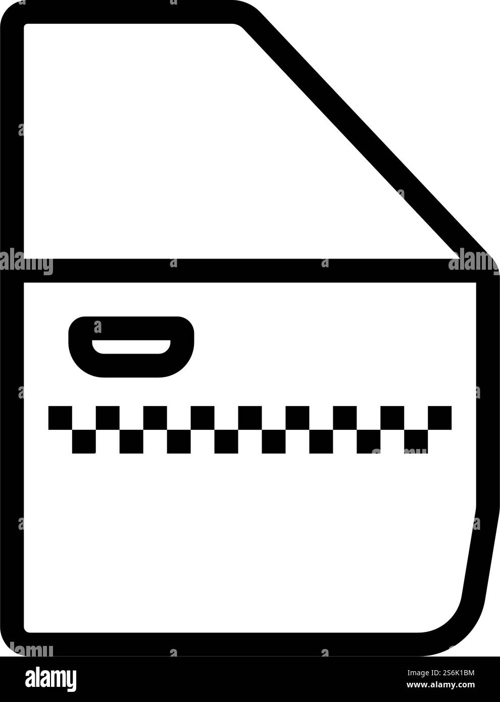 Icône de la porte latérale du taxi. Contour en gras avec largeur de contour modifiable. Illustration vectorielle. Illustration de Vecteur