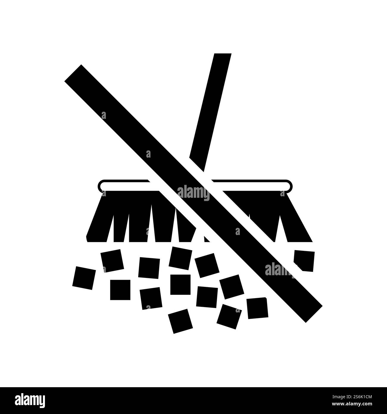 Étiquette de mise en garde éviter la création de poussière Illustration de Vecteur