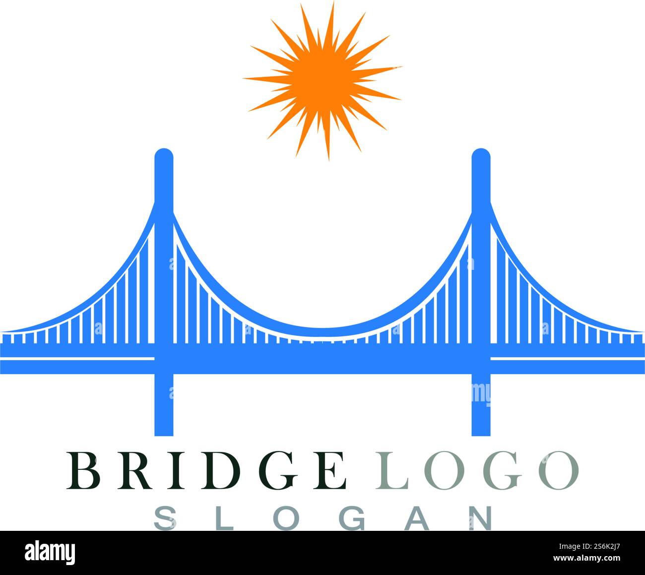 Logo pont symbole et modèle vectoriel Illustration de Vecteur