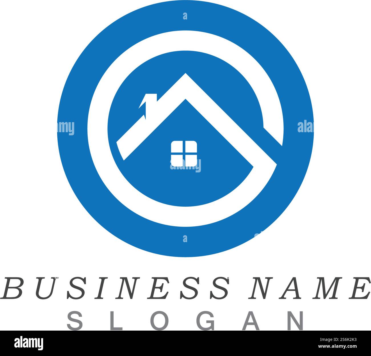 lettre g avec logo maison Illustration de Vecteur
