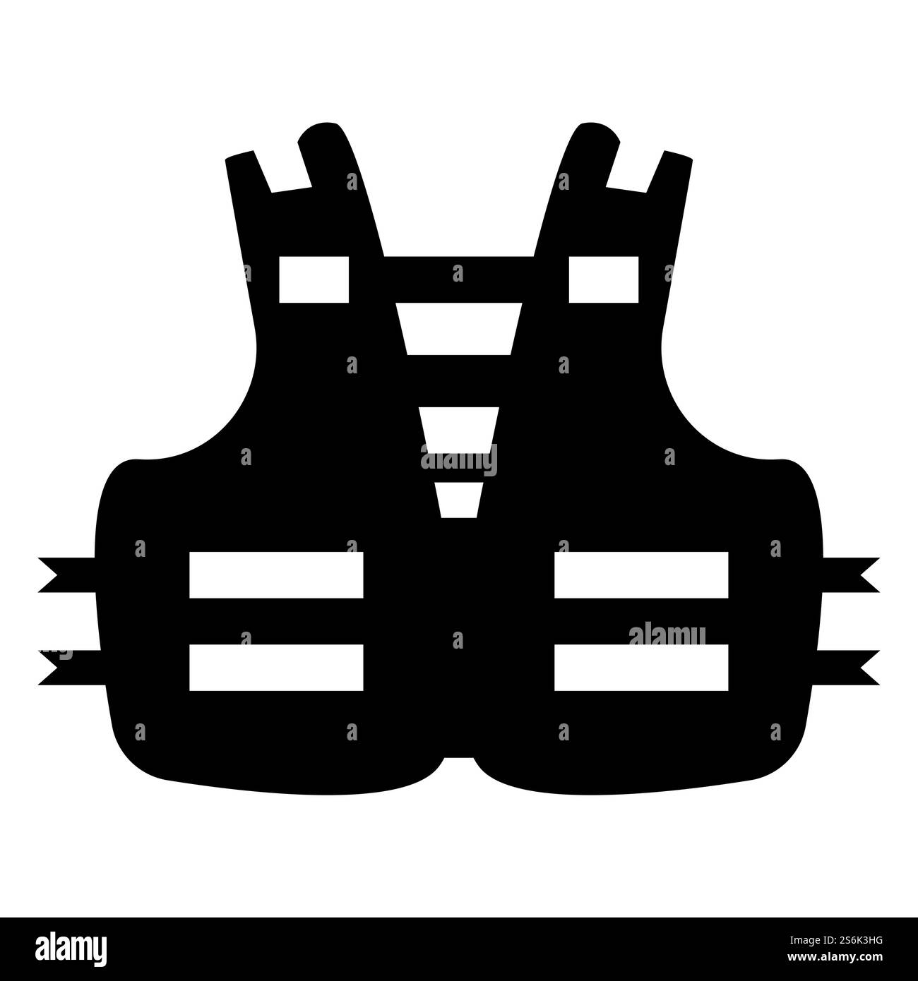 Icône EPI.porter un gilet de sauvetage pour la sécurité symbole isoler sur fond blanc,Illustration vectorielle EPS.10 Illustration de Vecteur