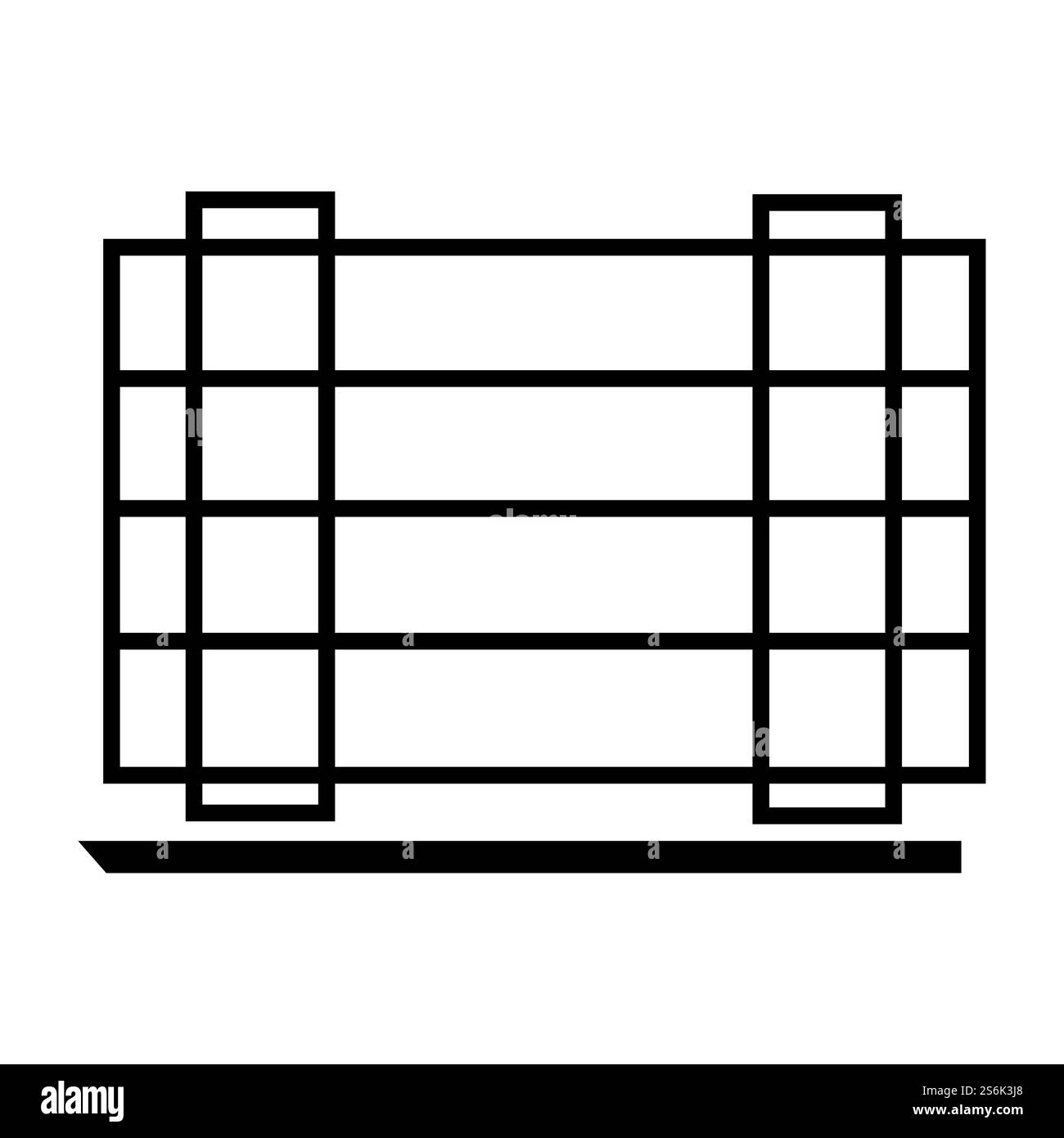 Ne pas obstruer le symbole sur fond blanc Illustration de Vecteur