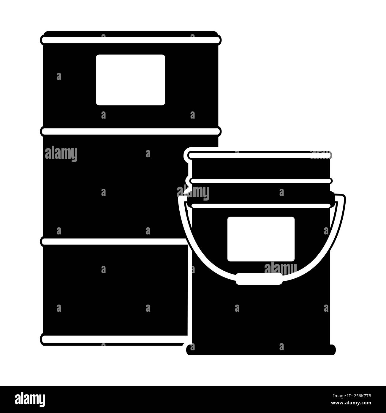 Symbole zone du tambour de peinture panneau isoler sur fond blanc, illustration vectorielle Illustration de Vecteur