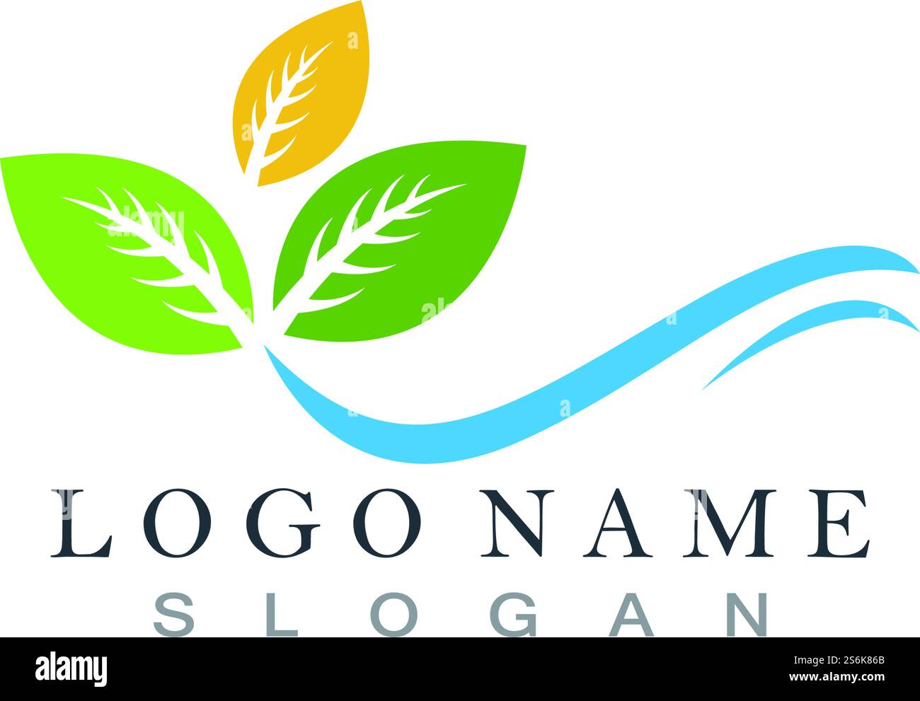 Logo nature Leaf Illustration de Vecteur