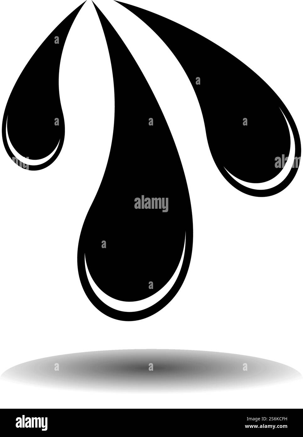 Modèle de logo et de symbole de goutte d'eau Illustration de Vecteur