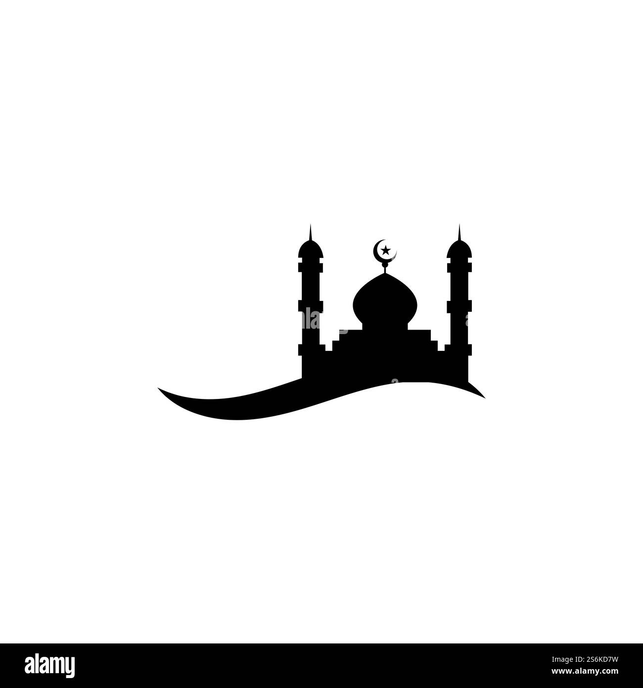 L'icône de la mosquée modèle de conception d'illustration vectorielle Illustration de Vecteur