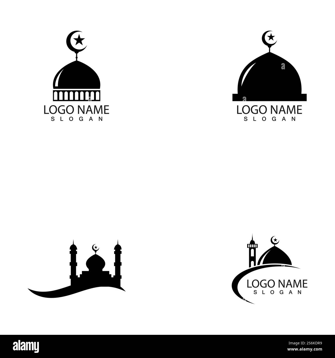 L'icône de la mosquée modèle de conception d'illustration vectorielle Illustration de Vecteur