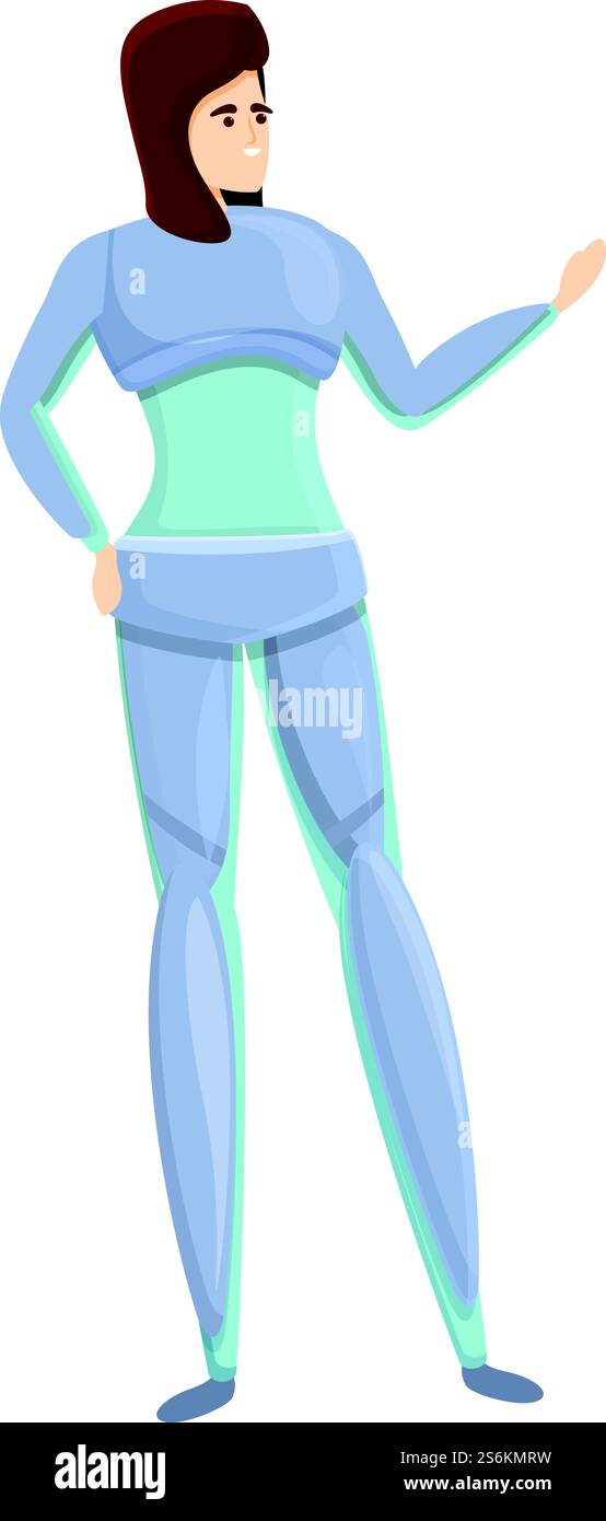 Icône exosquelette intelligent. Dessin animé de l'icône vectorielle Smart Exoskeleton pour la conception Web isolé sur fond blanc. Icône d'exosquelette intelligente, style de dessin animé Illustration de Vecteur