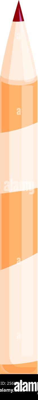 Icône de crayon à lèvres coréen. Dessin animé de l'icône de vecteur de crayon à lèvres coréen pour la conception de Web isolé sur fond blanc. Icône de crayon à lèvres coréen, style de bande dessinée Illustration de Vecteur