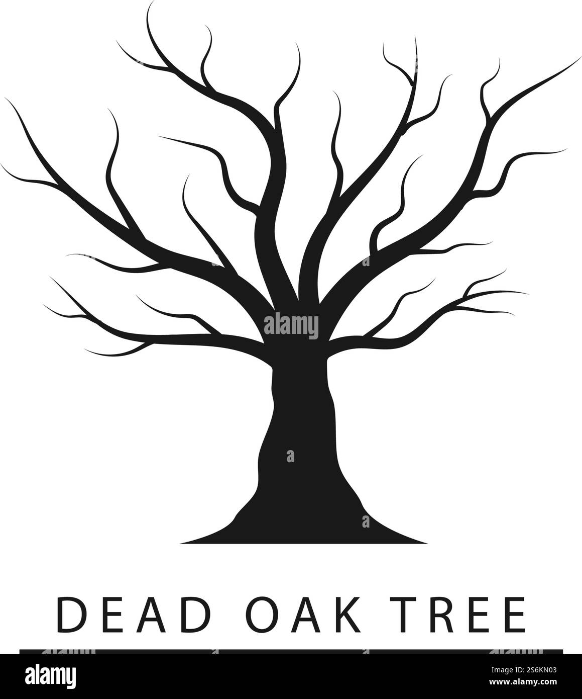 Conception vectorielle de modèle de modèle de logo d'illustration de la nature de l'arbre ancien Illustration de Vecteur