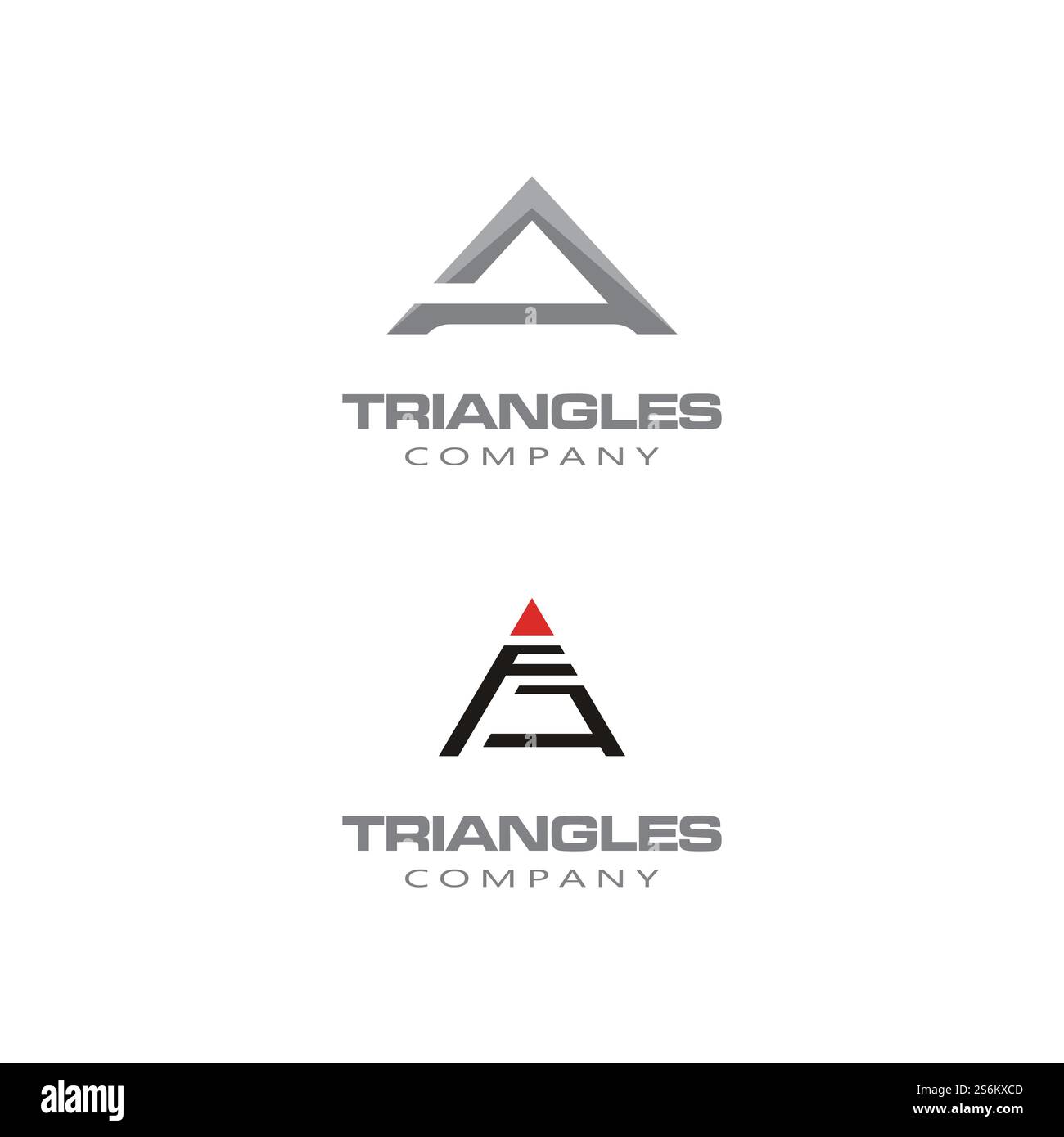 Inspiration futuriste du logo Triangle Chain Illustration de Vecteur