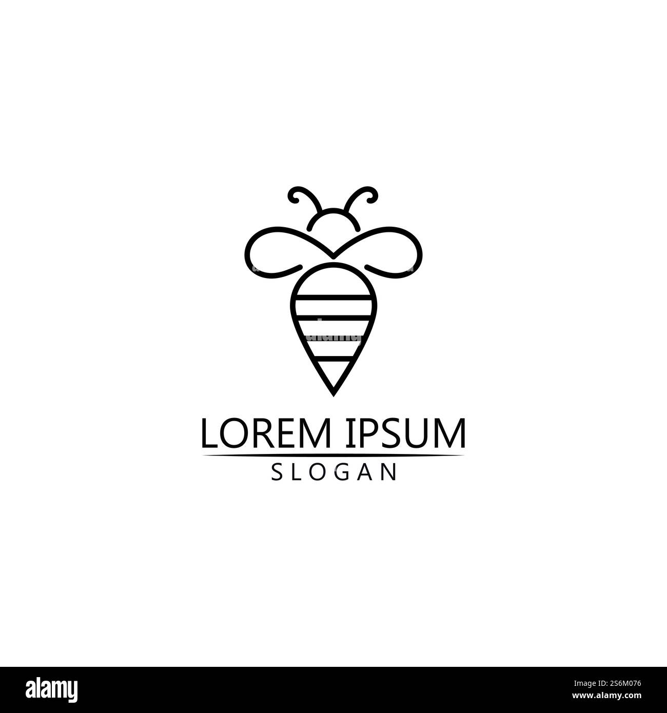 Bee logo et vecteur de modèle de symbole Illustration de Vecteur