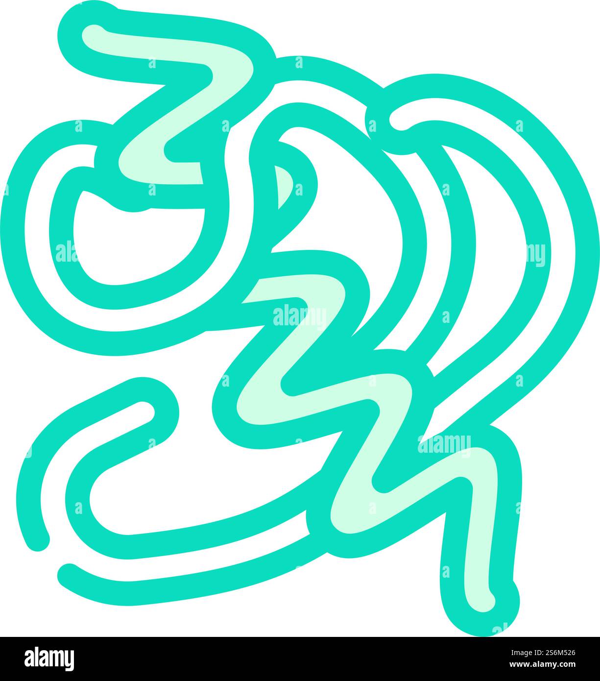 vecteur d'icône de couleur d'algues marines arthrospira plantesis. signe d'algues arthrospira plantesis. illustration de symbole isolé. arthrospira plantesis seaweed couleur icône illustration vectorielle Illustration de Vecteur