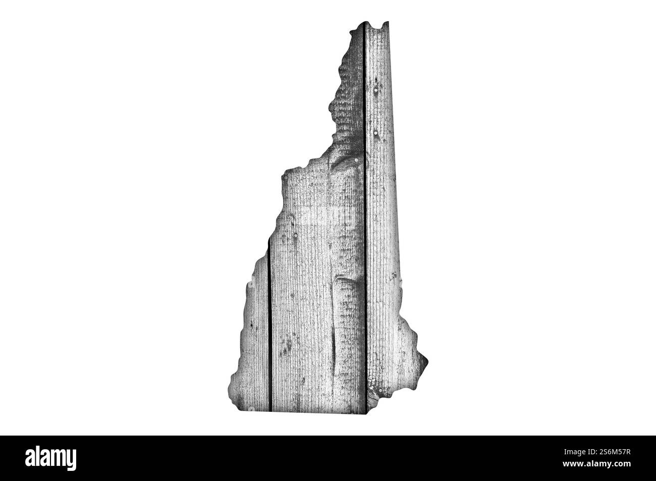Plan de New Hampshire sur Weathered Wood Banque D'Images Plan de New Hampshire sur Weathered Wood Banque D'Images
