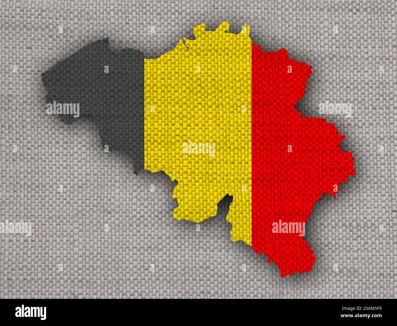 Carte de Belgique sur texture Banque D'Images