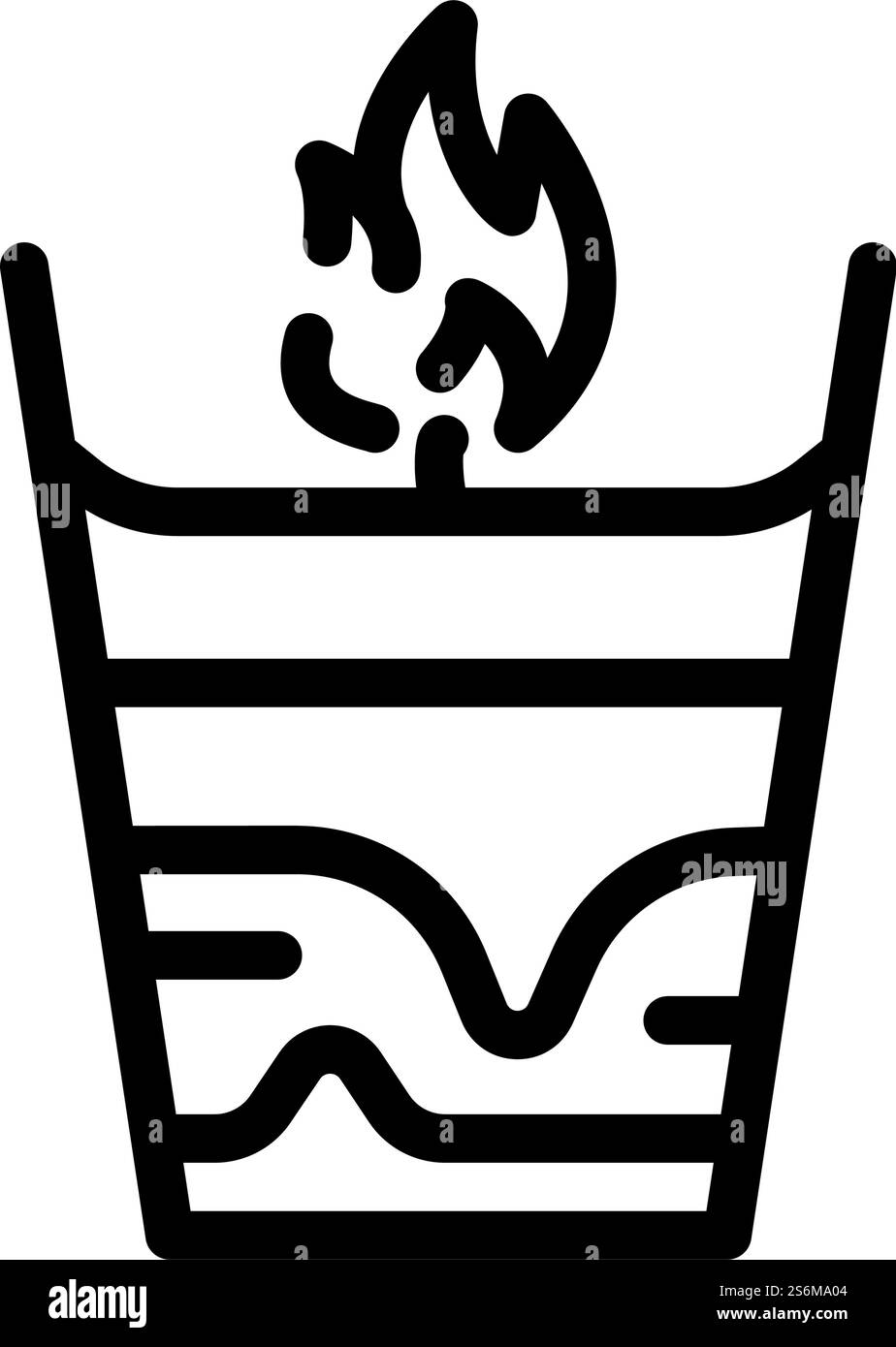 vecteur d'icône de ligne de handiwork de bougie. panneau de travail à la bougie. illustration noire du symbole de contour isolé. illustration vectorielle d'icône de ligne de handiwork de bougie Illustration de Vecteur