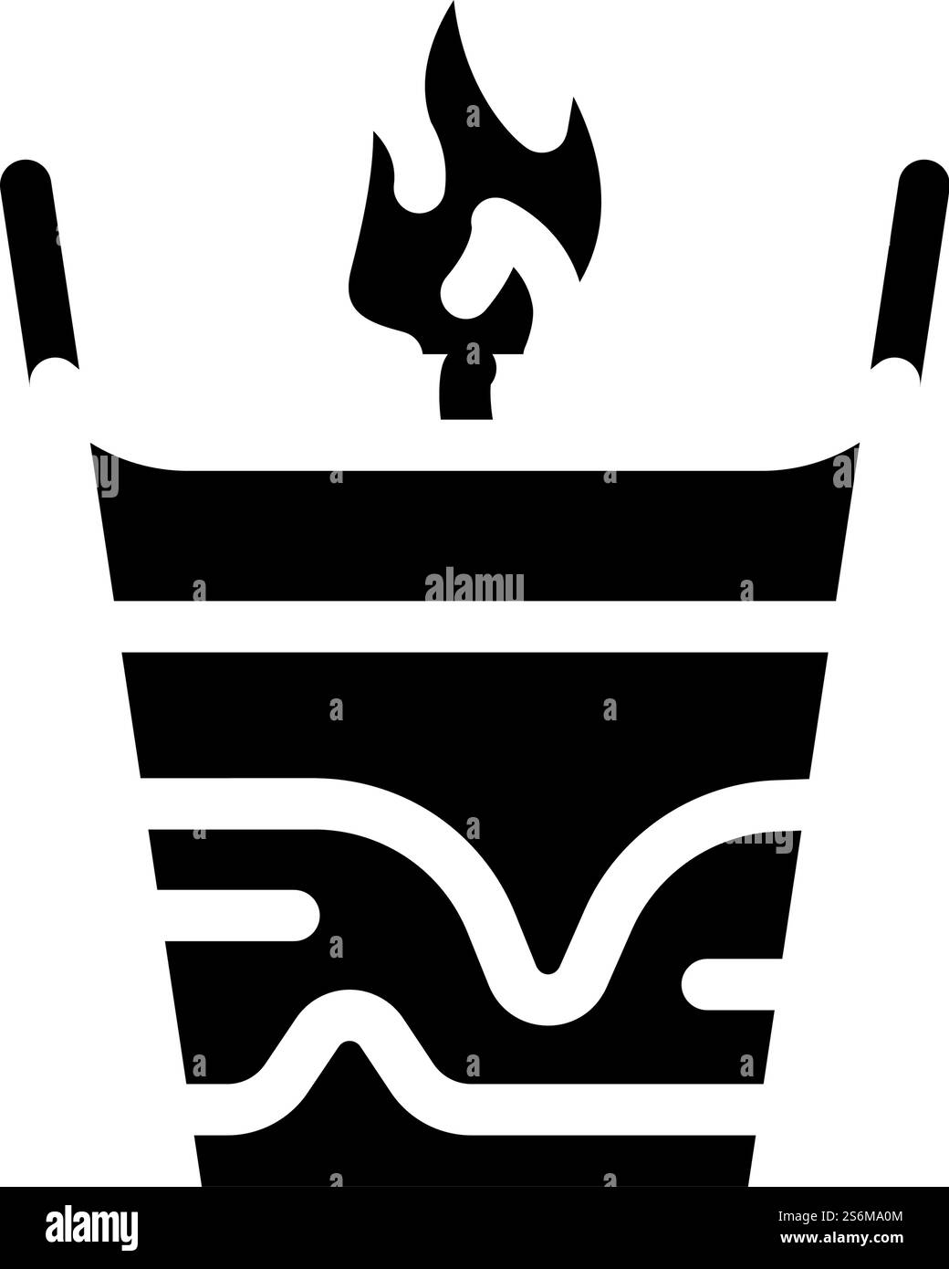 vecteur d'icône de glyphe handiwork de bougie. panneau de travail à la bougie. illustration noire du symbole de contour isolé. illustration vectorielle d'icône de glyphe handiwork de bougie Illustration de Vecteur