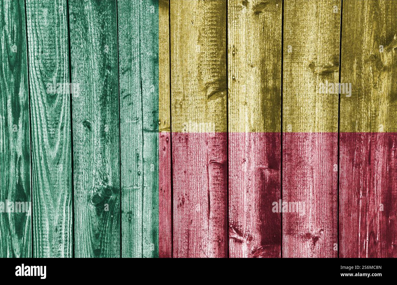 Pavillon du Bénin au Weathered Wood Banque D'Images