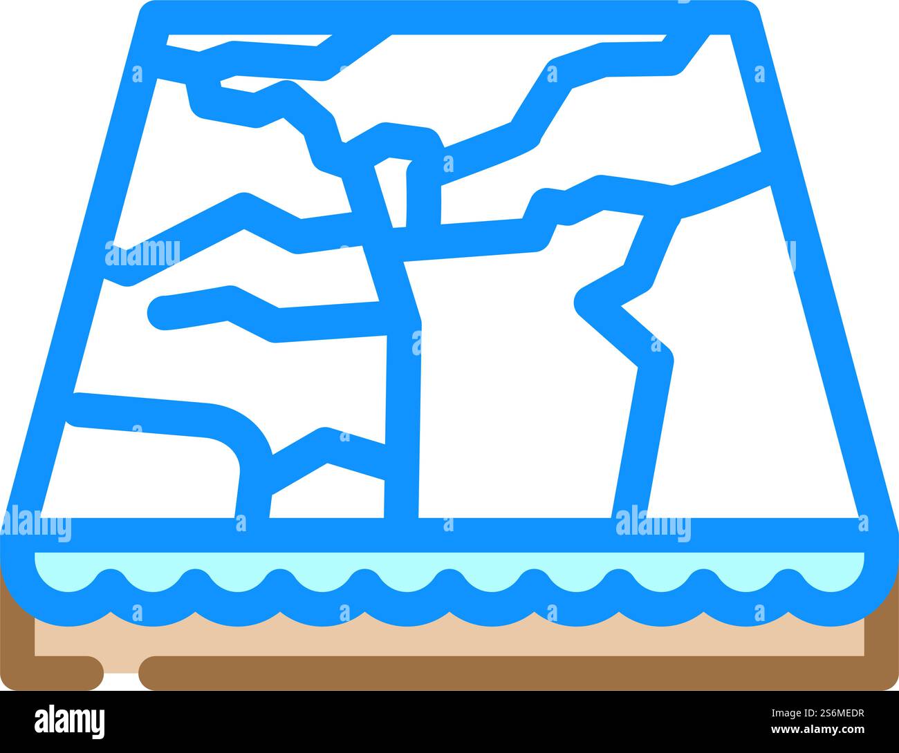 vecteur d'icône de couleur de couche de sol de matériau de marbre. panneau de couche de sol en marbre. illustration de symbole isolé. illustration vectorielle d'icône de couleur de couche de sol en marbre Illustration de Vecteur