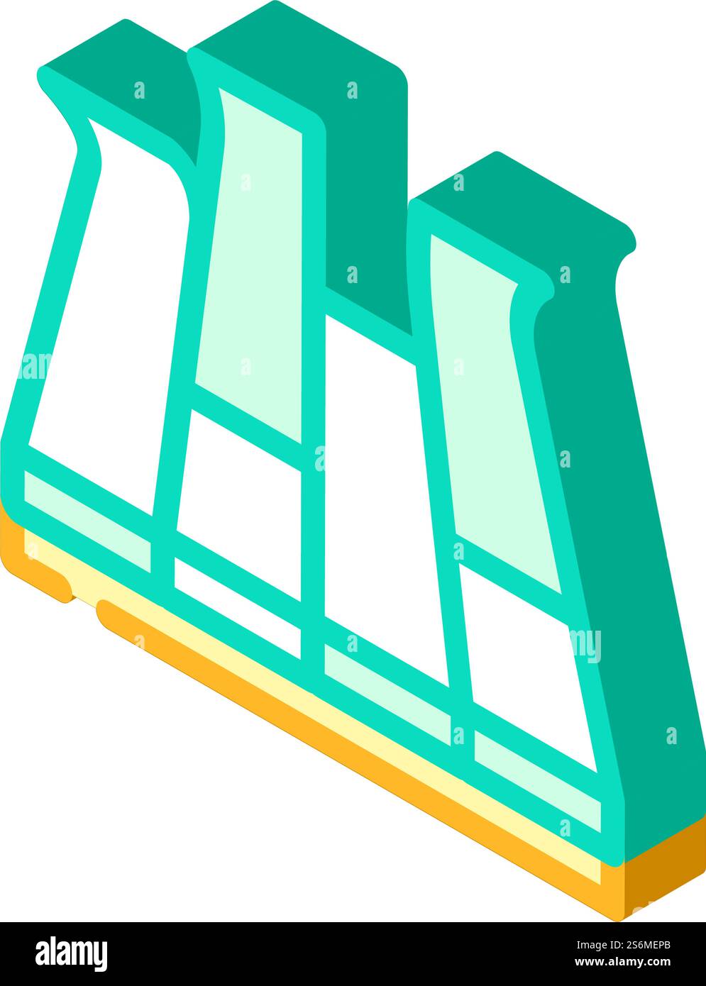 vecteur d'icône isométrique de plancher de couverture de pva modulaire. panneau de plancher modulaire en pva. illustration de symbole isolé. illustration vectorielle d'icône isométrique de plancher de couverture de pva modulaire Illustration de Vecteur