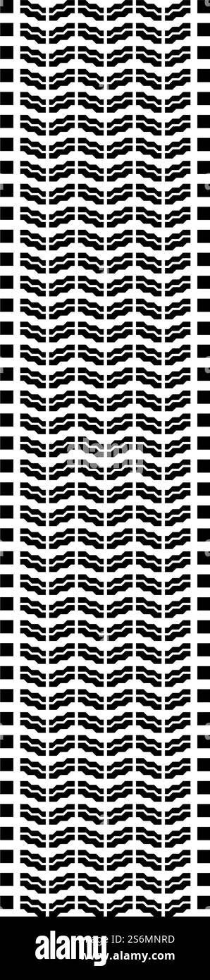 Trace de pneu impression de pneus d'automobile de roue empreinte icône de voiture noir illustration vectorielle de style plat image simple. Trace de pneu impression de pneus d'automobile de roue empreinte icône de voiture noir illustration vectorielle de couleur noire image de style plat Illustration de Vecteur