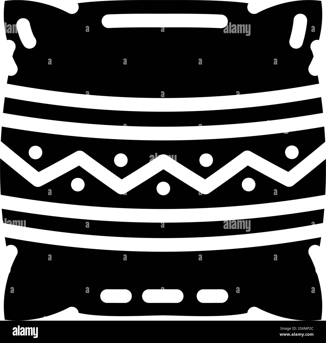 oreillers faisant vecteur d'icône de glyphe. oreillers faisant signe. illustration noire du symbole de contour isolé. oreillers faisant illustration vectorielle d'icône de glyphe Illustration de Vecteur