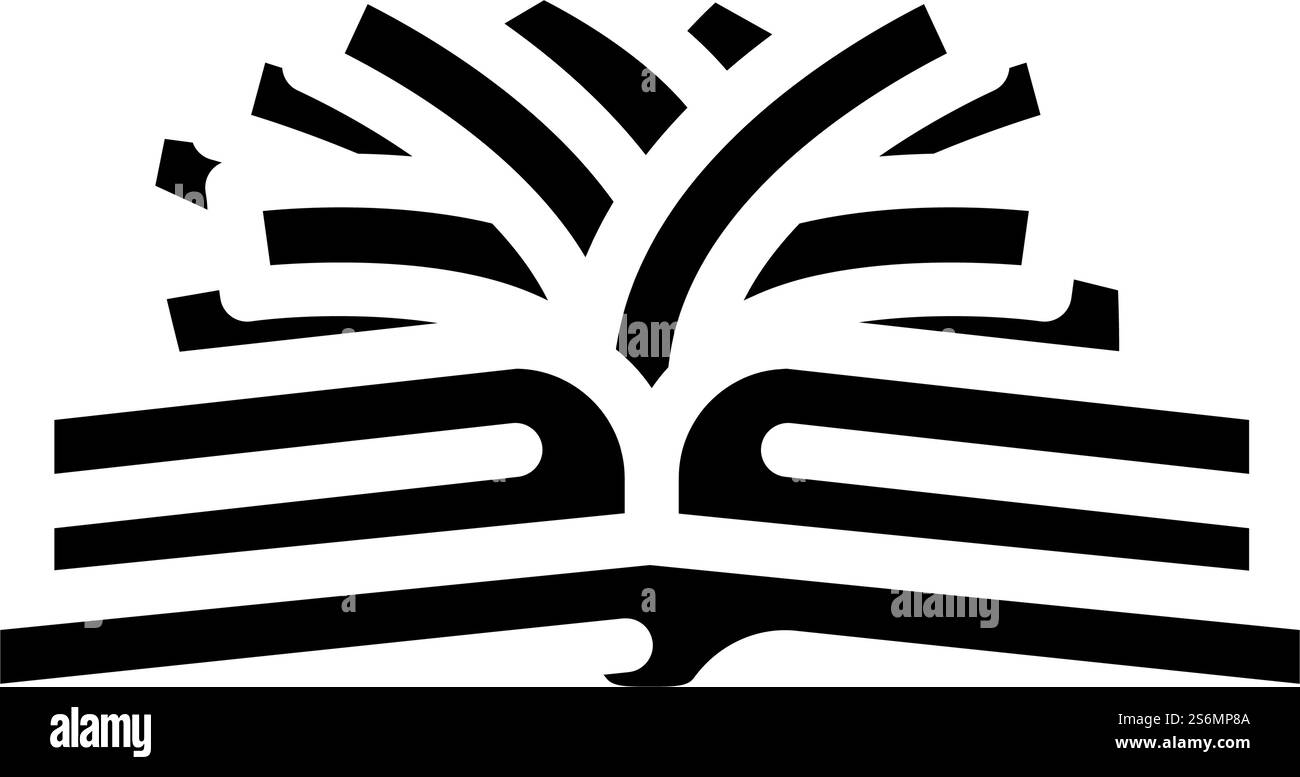 composition à partir du vecteur d'icône de glyphe de vieux livre. composition du vieux signe de livre. illustration noire du symbole de contour isolé. composition à partir de l'illustration vectorielle d'icône de glyphe de vieux livre Illustration de Vecteur