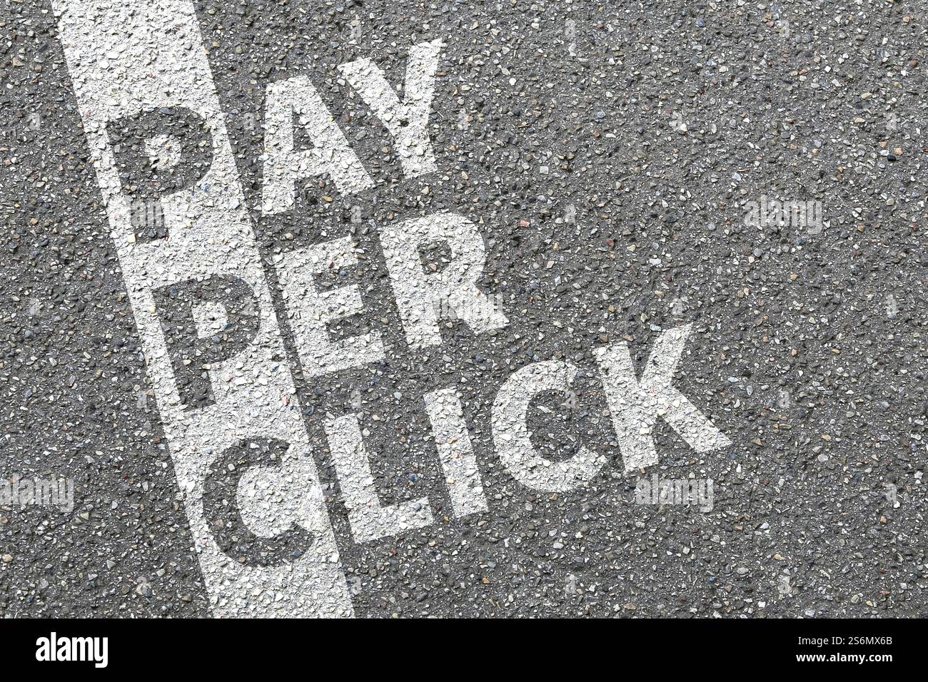 Payer par clic PPC Advertissez Pay Internet Business concept ordre Banque D'Images