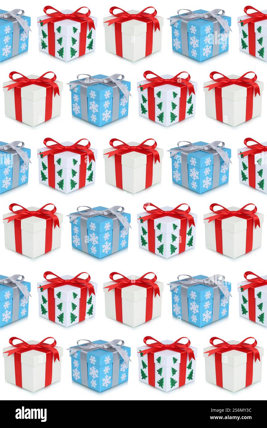 Cadeaux de Noël cadeau de Noël fond de Noël cadeaux de Noël clipsage Banque D'Images
