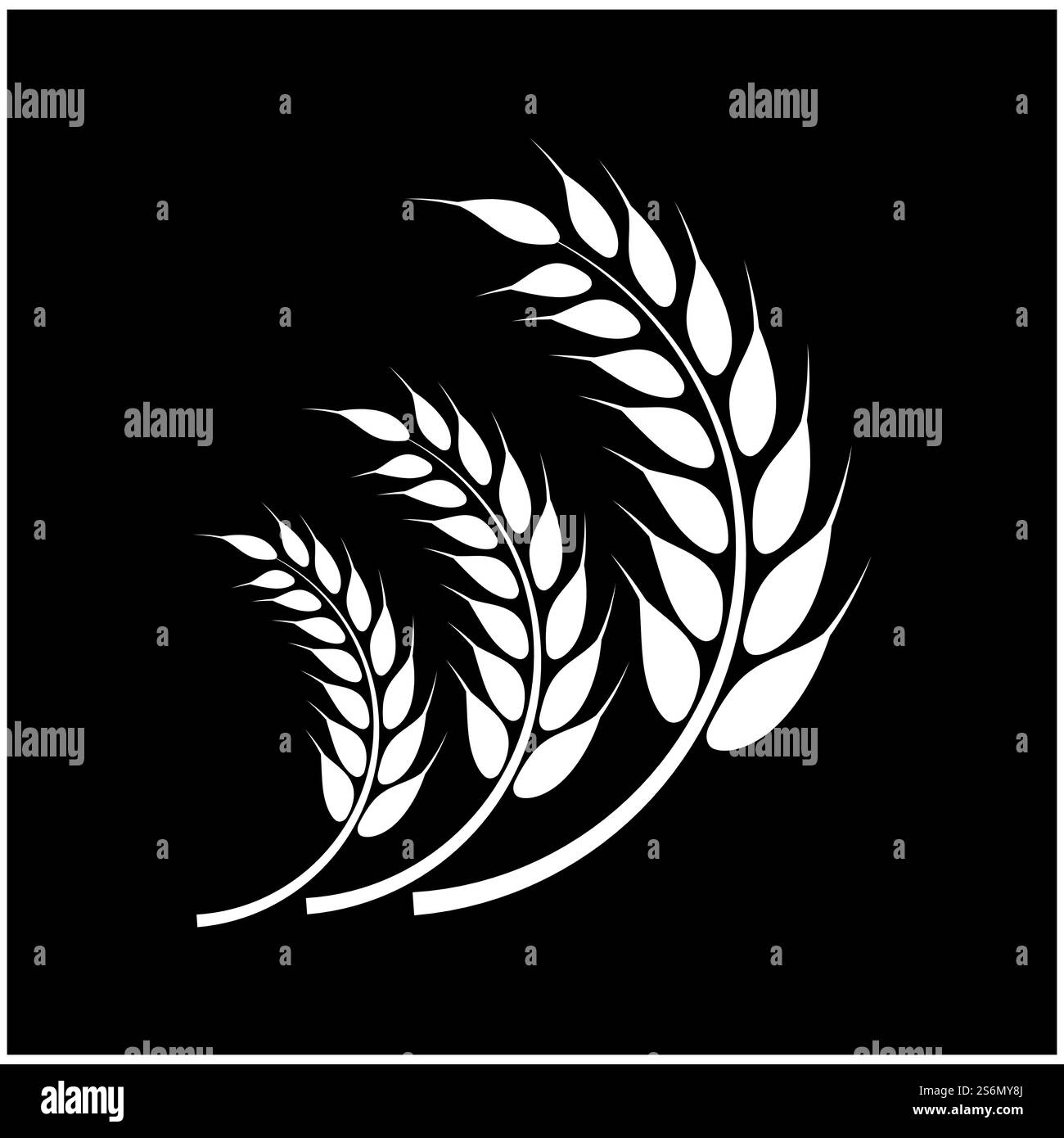 Blé de l'agriculture conception icône vecteur Illustration de Vecteur