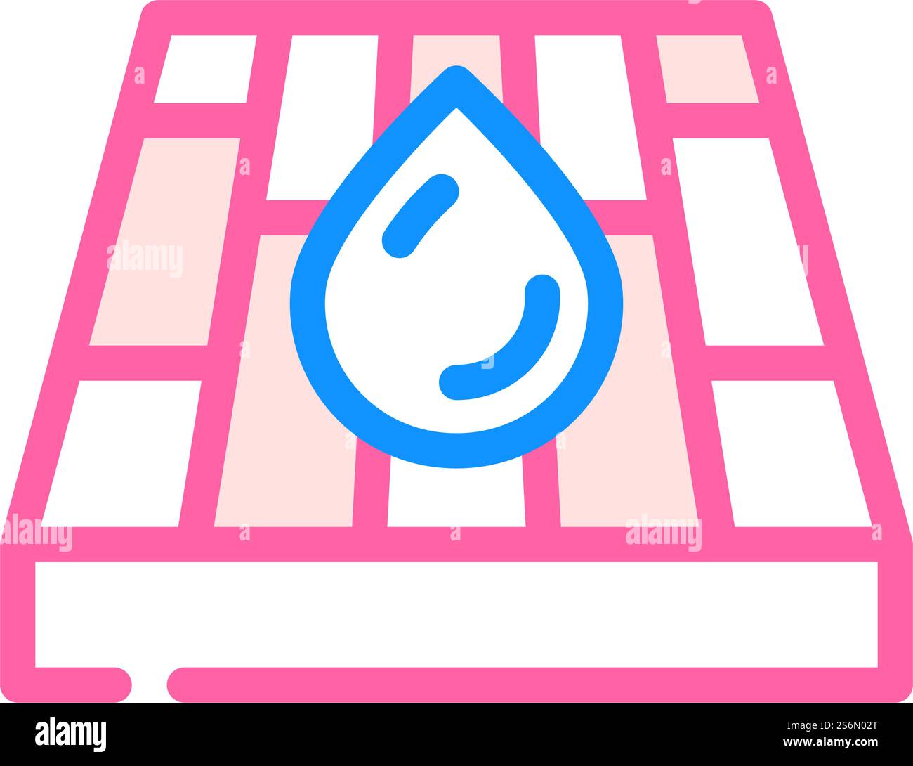 vecteur d'icône de couleur de plancher de couche imperméable. panneau de plancher à couche imperméable. illustration de symbole isolé. illustration vectorielle d'icône de couleur de plancher de couche imperméable Illustration de Vecteur