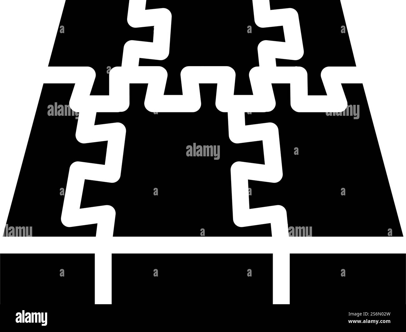 vecteur d'icône de glyphe de plancher de couverture en caoutchouc. panneau de plancher en caoutchouc. illustration noire du symbole de contour isolé. illustration vectorielle d'icône de glyphe de plancher de couverture en caoutchouc Illustration de Vecteur
