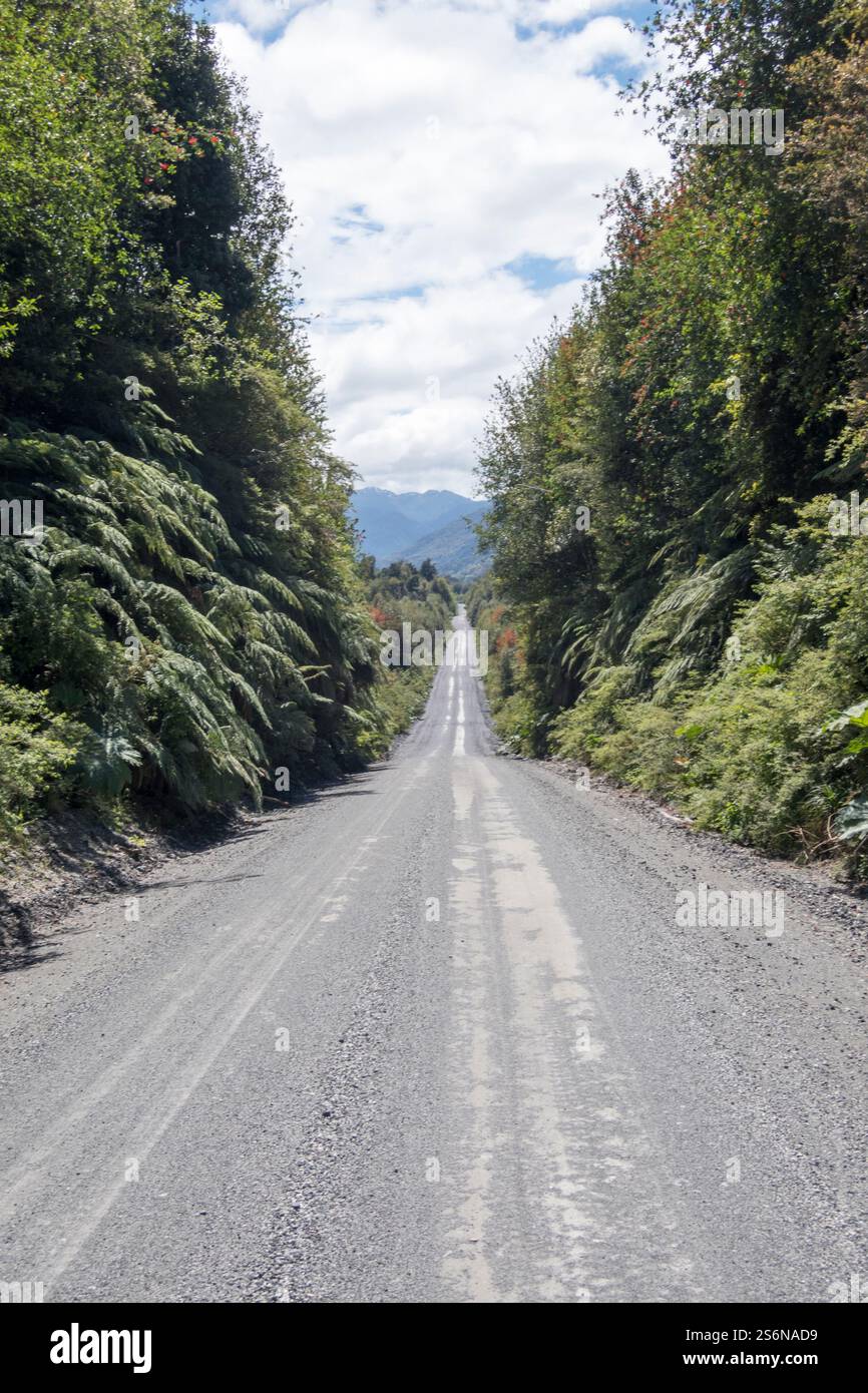 Partie de la Carretera Austral au Chili Banque D'Images