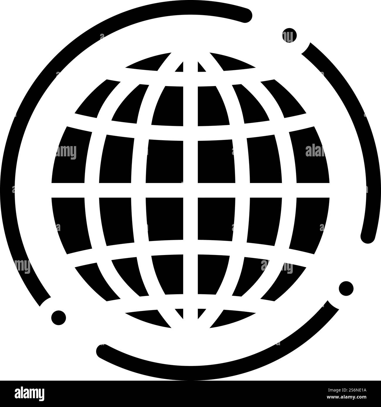 vecteur d'icône de glyphe de globalisation d'entreprise. signe de globalisation des entreprises. illustration noire du symbole de contour isolé. illustration vectorielle d'icône de glyphe de mondialisation d'entreprise Illustration de Vecteur