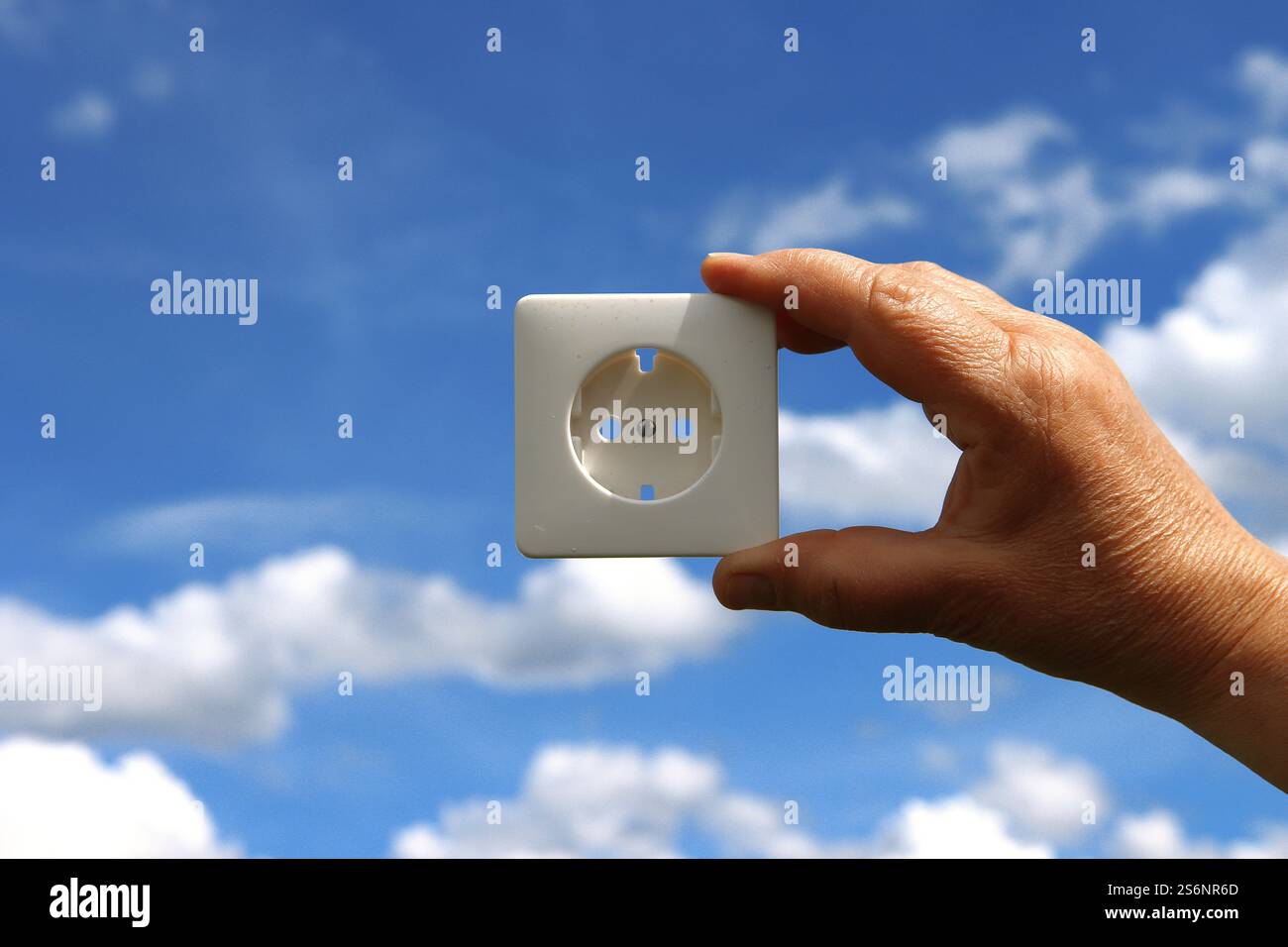 Électricité à partir de l'énergie solaire Banque D'Images