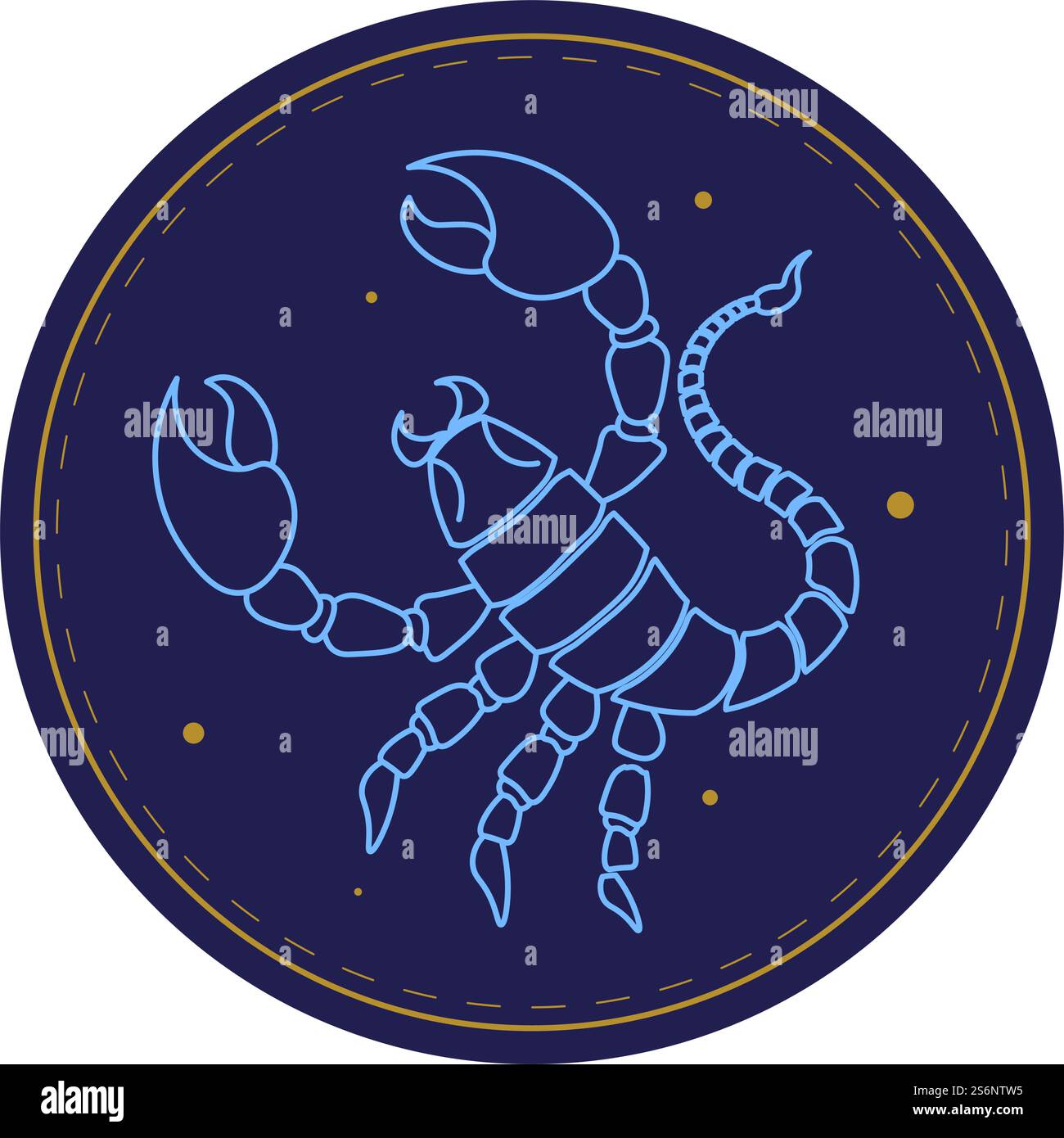 Signe zodiaque du scorpion, symbole astrologique isolé de l'animal. Horoscope et prédiction des traits personnels et du caractère, calendrier et mythologie, astronomie et astrologie. Vecteur dans le style plat. Signe astrologique du Scorpion, vecteur de symbole d'horoscope Illustration de Vecteur