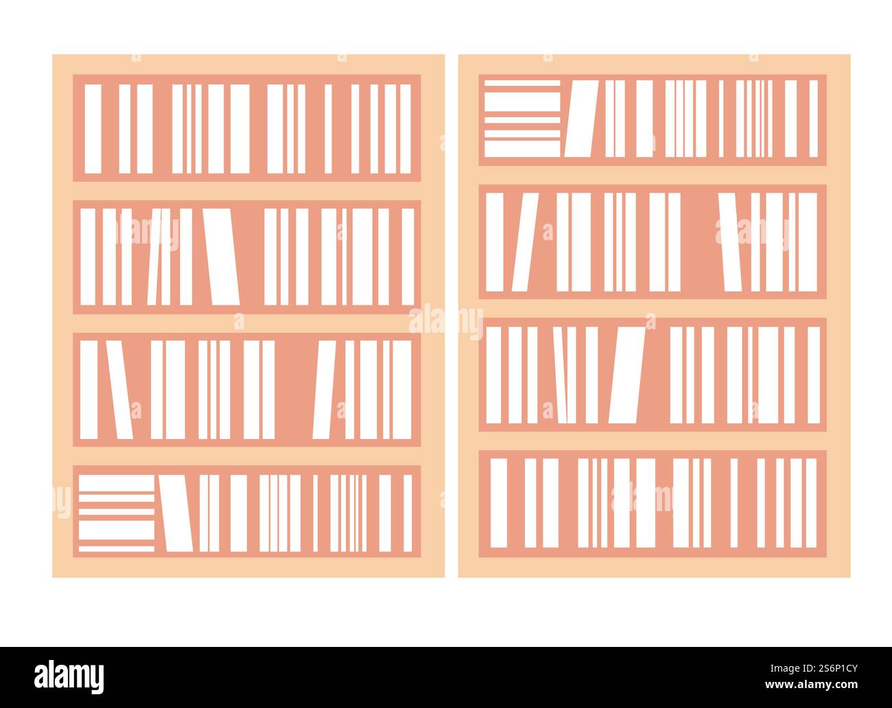 Livres sur les étagères de la bibliothèque publique, bibliothèque isolée avec des publications en magasin ou en magasin. Volumes antiques et classiques isolés pour étudiants et lecteurs, patrimoine culturel. Vecteur dans le style plat. Bibliothèque avec livres et publications, magasin Illustration de Vecteur