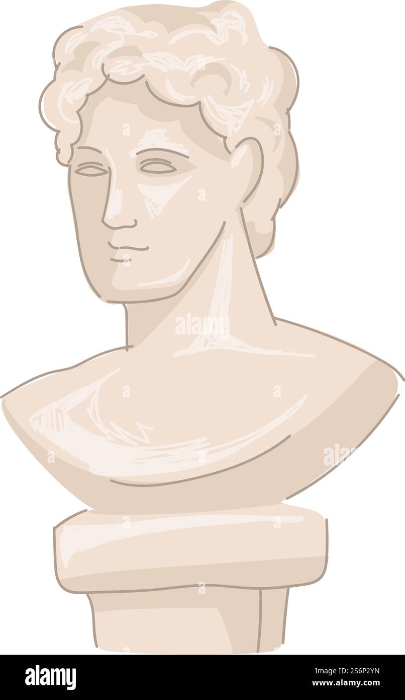 Sculpture ancienne et patrimoine culturel, buste isolé de la personne. Monuments et statuettes de l'ancien empire grec ou romain. Histoire et œuvres d'art du romain classique. Vecteur dans l'illustration de style plat. Vieilles statues grecques, vecteur de culture antique romaine Illustration de Vecteur Sculpture ancienne et patrimoine culturel, buste isolé de la personne. Monuments et statuettes de l'ancien empire grec ou romain. Histoire et œuvres d'art du romain classique. Vecteur dans l'illustration de style plat. Vieilles statues grecques, vecteur de culture antique romaine Illustration de Vecteur