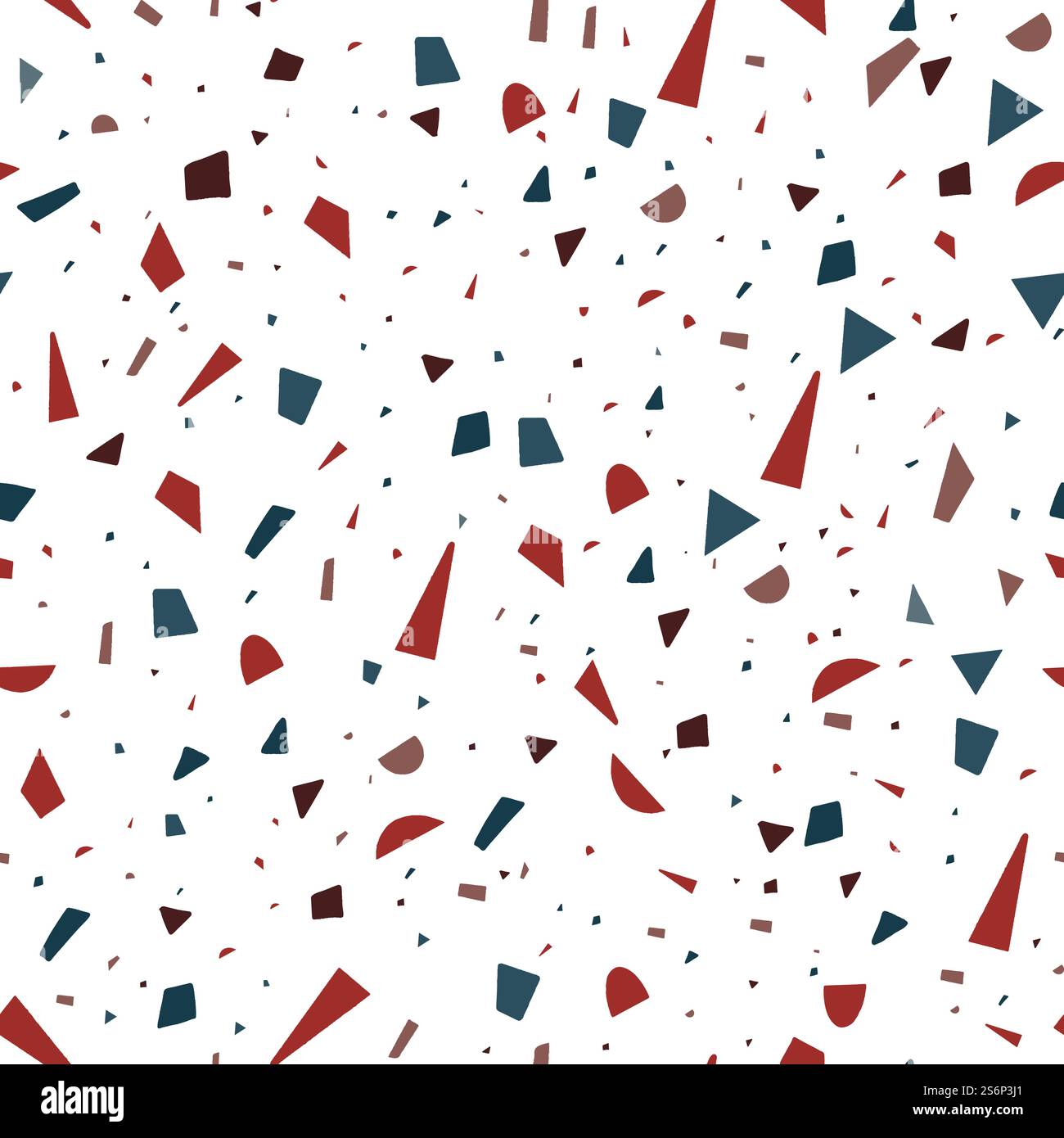 Motif abstrait sans couture avec impression moderne du milieu du siècle, formes géométriques décoratives et ornements. Design minimaliste et simple, papier peint tendance ou fond avec des triangles. Vecteur dans le style plat. Motif abstrait sans couture imprimé moderne du milieu du siècle Illustration de Vecteur